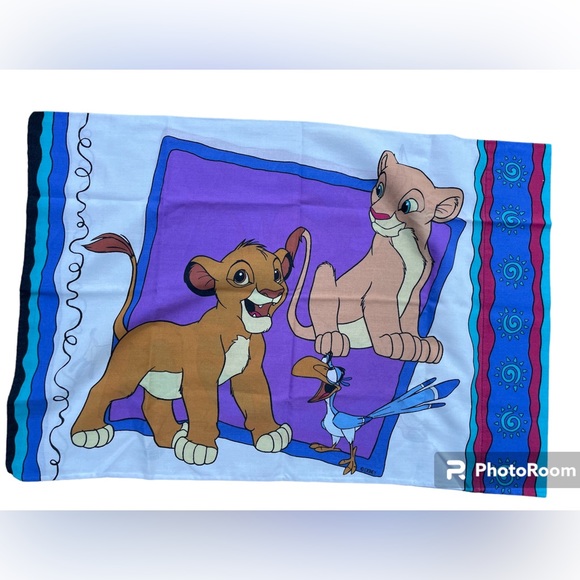 Vintage Lion King Pillow Case 90s Vintage Disney - Picture 2 of 5